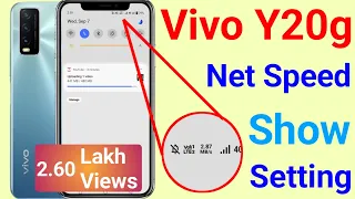 Part-1 Vivo Y20G Network Speed setting Kaise karein 2021 l how to show net speed in vivo y20g