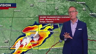 Severe storms making their way through Minnesota on Monday