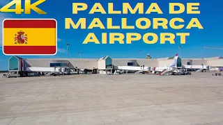 【4K】Palma de Mallorca Airport Walking Tour from Gate to Exit - Aeropuerto de Palma - PMI - Spain