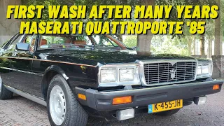 First Wash Maserati Quattroporte V8 1985 Satisfying Car Detailing Carwash