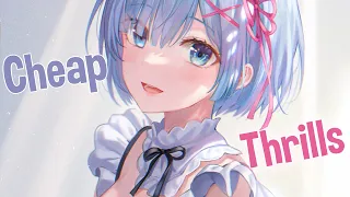 ♪ Nightcore - Cheap Thrills → Sia, Sean Paul (Lyrics)