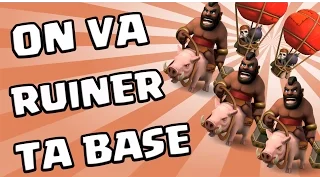 Clash of Clans | Que des 100% en HOLO | Stratégie d'attaque HDV7 et HDV8 | Français