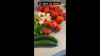 Cheapest Way to Grocery Shop in the Netherlands! Farmers market grocery haul #shorts