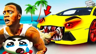 Franklin & Shin chan New Car is Cursed Killer Ghost Car in GTA 5 in Telugu | Telugu Stories