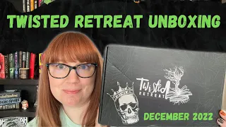 Twisted Retreat unboxing December 2022 Horror book box