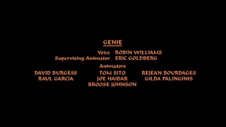 Aladdin (1992) - TV Slideshow Credits
