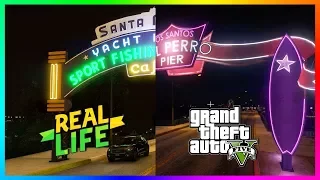 GTA 5 VS REAL LIFE! - Comparing Grand Theft Auto 5's Los Santos To Real Life Los Angeles & MORE!