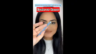 Eyebrow razor points you NEED to remember #eyebrows #eyebrowrazor #facerazor #shorts #browshaping