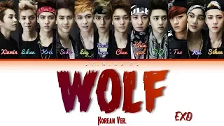 EXO (엑소) - 'Wolf (늑대와 미녀)(Korean Ver.)' Lyrics (Color Coded_Han_Rom_Eng)