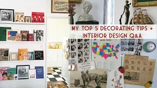 My Top 5 Vintage Decorating Tips + Interior Design Q&A | Emily Vallely-Pertzborn