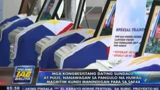 Mga kongresistang dating sundalo at pulis, nanawagan sa Pangulo na huwag magbitiw