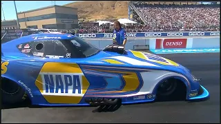 John Force, Ron Capps, Daniel Hood, Top Fuel Funny Car, Eliminations Rnd 1, DENSO, Sonoma Nationals,