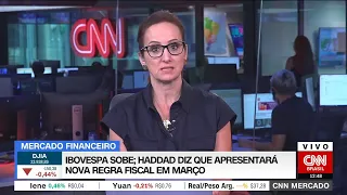 CNN Mercado: Ibovespa sobe; Haddad diz que apresentará nova regra fiscal em março | 15/02/2023