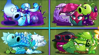 Random 4 Best Team Peashooter Battles - Which Team Will Win? - PvZ 2 Team Plants vs Team Plants