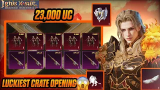 23.000 UC New Ignis X-SUIT Crate Opening / World's Luckiest Crate Opening in BGMI