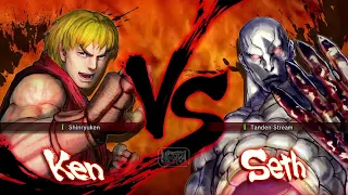 Ultra Street Fighter 4 - Ken Vs Seth [Hardest]