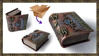 BOX-shaped BOX idea | DIY Cardboard Book Box