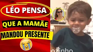 😭LEOZINHO PENSOU QUE A MAMÃE MANDOU PRESENTE PRA ELE, É DE CHORAR😭