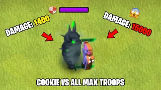 C.O.O.K.I.E Pekka Vs All Max Troops | Clash of clans New challenge