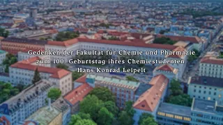 100. Geburtstag von Hans Leipelt - Gedenken der Fakultät Chemie und Pharmazie der LMU München