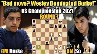 US Championship 2021 | John Burke VS Wesley So | Round 7