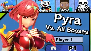 Pyra Vs. All Bosses in Super Smash Bros Ultimate + Cutscenes | DLC Update (11.0.0)
