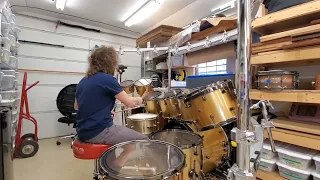 Quick cell phone video of this giant 12 piece handmade steel shell kit