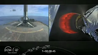 Touchdown! SpaceX lands booster on drone ship after launching Starlink 14 mission