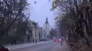 Львів, вулиця Коперника. Сутеніє.