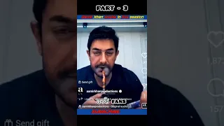 Aamir Khan Smokes Pipe In Instagram Live Chat Forget People Watching him #shorts
