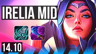 IRELIA vs HWEI (MID) | Rank 4 Irelia, 8 solo kills | EUW Grandmaster | 14.10