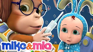 Baby is Sick | Sick Song | Nursery Rhymes For Kids - Mike and Mia