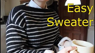 Making an easy machine knit sweater