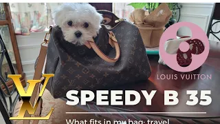 LV SPEEDY Bandouliere 35 |What's in my bag | Travel edition