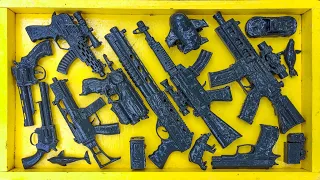 Membersihkan Nerf AK47, nerf m4, Assault Rifle, ShotGun, fast Sniper Rifle, Nerf Gun, Glock Pistol