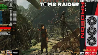 Shadow Of The Tomb Raider Ultra Settings Intel XeSS 8K | RX 7900 XTX | R7 5800X 3D