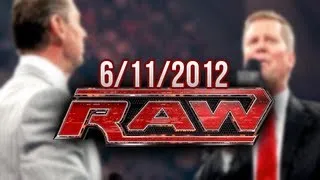 WWE Raw - 6/11/2012 - FULL Results ft. Vince McMahon!