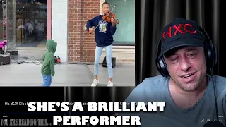 THE BOY KISSED ME during street performance | Warrior - Violin Cover - Karolina Protsenko Reaction