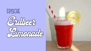 Frische Erdbeer Limonade