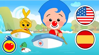 Row Row Your Boat | Español & English Version | Learning Spanish Playfully | ♫ Plim Plim | Pre-K