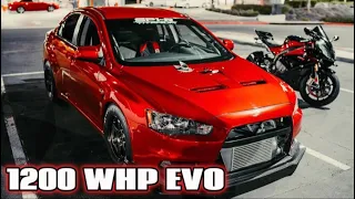 1200 WHP EVO X  VS  1105 WHP BMW F80 M3  | $3,000 POT MONEY RUN
