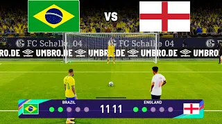 BRAZIL VS ENGLAND ! NEYMAR VS HARRY KANE ! PENALTY SHOOTOUT🤯