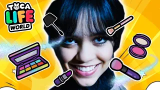 Wednesday Addams makeup & Hair Transformation Toca Life World | Toca Boca