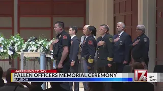 Raleigh fallen officers memorial ceremony