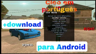 download mod Cleo em português pro Gta San Andreas Android