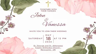 John & Vanessa Wedding Ceremony