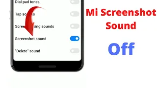 mi screenshot sound off kaise kare | mi / redmi screenshot sound off