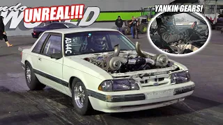 Our Twin Turbo 7.3L Godzilla Mustang Just Made an INSANE First Test Pass!!!! (HOLY SMOKES!)