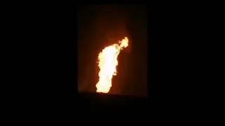 Взрыв газопровода около станицы Беломечётской в Ставропольском крае