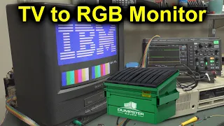 EEVblog #1246 - Dumpster TV to Retro RGB Monitor Conversion